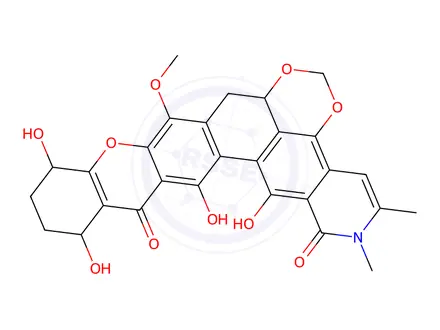 Chemical structure of simaomicin alpha