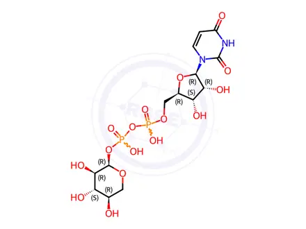 Chemical structure of Xylose Impurity 8 (UDP-D-xylose)