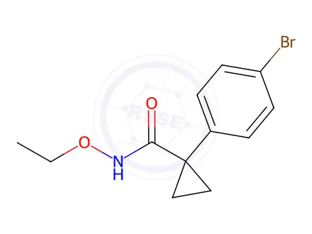 Chemical structure of 1-(4-Bromophenyl)-N-ethoxycyclopropane-1-carboxamide