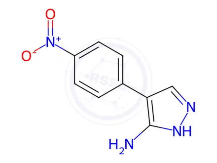 Chemical structure of 4-(4-Nitrophenyl)-1h-pyrazol-5-amine