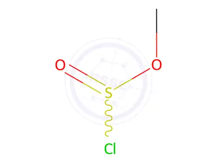 Chemical structure of methyl sulfurochloridite