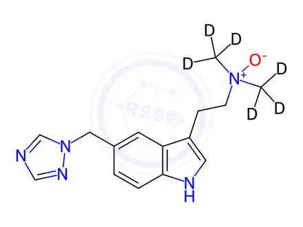 Chemical structure of Rizatriptan Benzoate Impurity 8-d6 (Rizatriptan Benzoate EP Impurity H-d6)