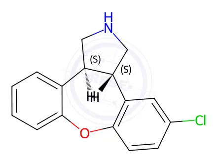 Chemical structure of N-Desmethyl Asenapine
