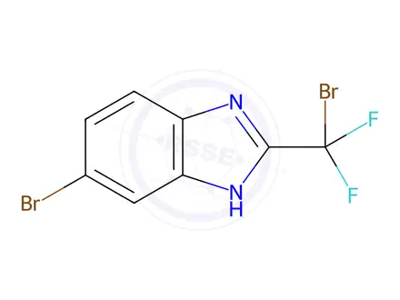 Chemical structure of 5-Bromo-2-(bromodifluoromethyl)-1H-benzo[d]imidazole