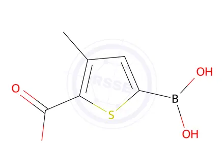 Chemical structure of 5-Borono-3-methylthiophene-2-carboxylic acid