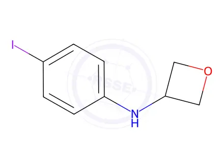 Chemical structure of N-(4-iodophenyl)oxetan-3-amine