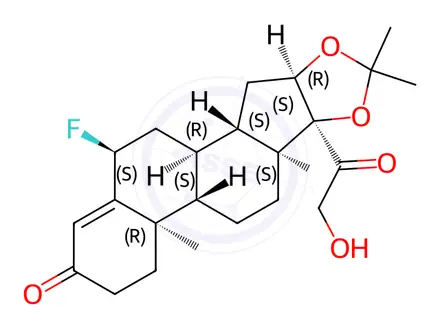 Chemical structure of Fluocinolone Acetonide EP Impurity F