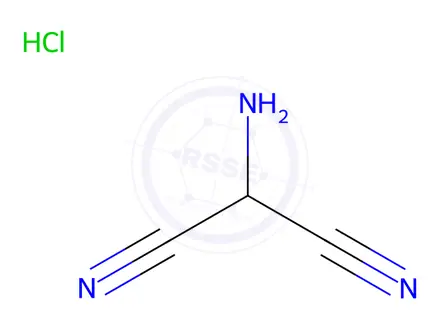 Chemical structure of 2-Aminomalononitrile hydrochloride