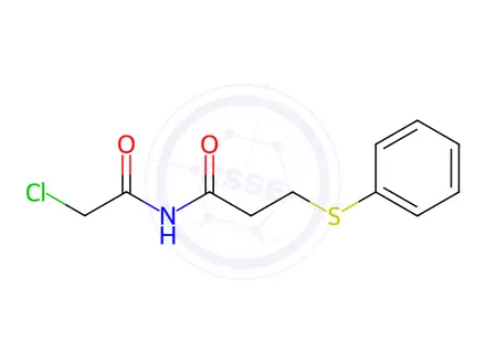 Chemical structure of n-(2-Chloroacetyl)-3-(phenylthio)propanamide