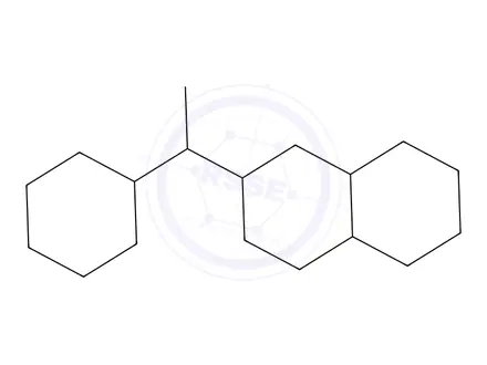 Chemical structure of Decahydro-2-(1-cyclohexylethyl)naphthalene