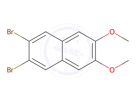 Chemical structure of Naphthalene, 2,3-dibromo-6,7-dimethoxy-