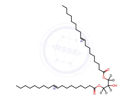 Chemical structure of 1,3-18:1 D5 DG