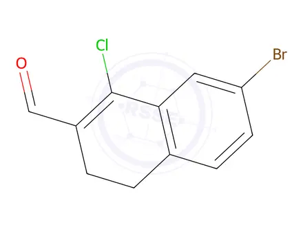Chemical structure of 7-BROMO-1-CHLORO-3,4-DIHYDRO-NAPHTHALENE-2-CARBALDEHYDE
