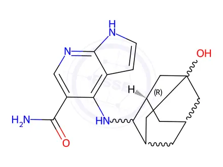 Chemical structure of Peficitinib