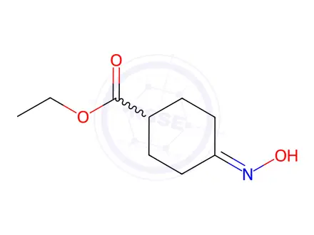 Chemical structure of Ethyl 4-(hydroxyimino)cyclohexane-1-carboxylate