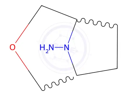 Chemical structure of 3-oxa-8-azabicyclo[3.2.1]octan-8-amine