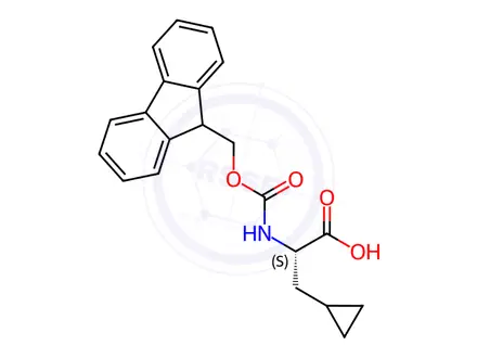 Chemical structure of Fmoc-β-cyclopropyl-Ala-OH