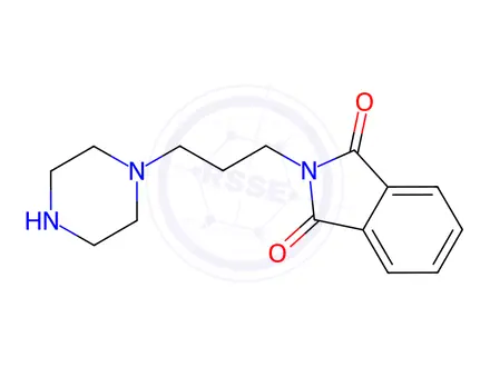 Chemical structure of 2-(3-(Piperazin-1-yl)propyl)isoindoline-1,3-dione