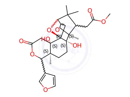 Chemical structure of 6-Deoxy-9α-hydroxycedrodorin