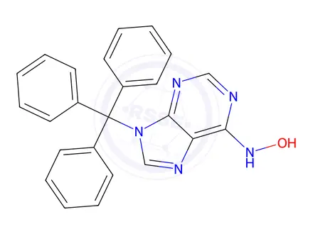 Chemical structure of N-(9-Trityl-9H-purin-6-yl)hydroxylamine