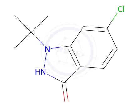 Chemical structure of 1-(Tert-butyl)-6-chloro-1,2-dihydro-3H-indazol-3-one