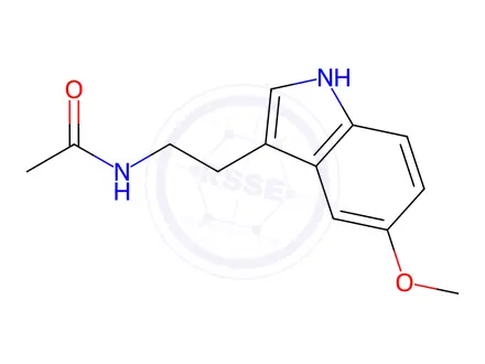 Chemical structure of Melatonin