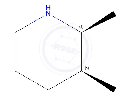 Chemical structure of Rel-(2R,3R)-2,3-dimethylpiperidine
