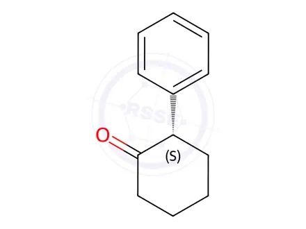 Chemical structure of (S)-2-PHENYL-CYCLOHEXANONE