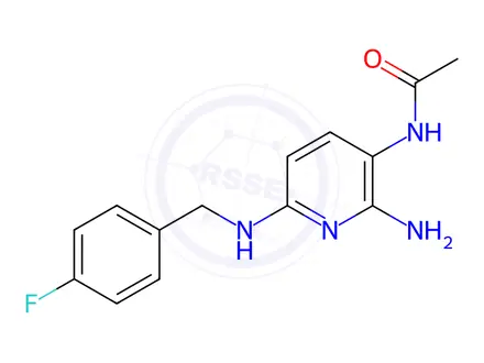 Chemical structure of Acetylated Flupirtine