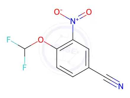 Chemical structure of 4-(Difluoromethoxy)-3-nitrobenzonitrile