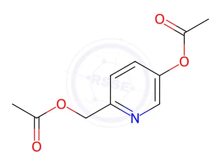 Chemical structure of 6-(AcetoxyMethyl)pyridin-3-yl acetate