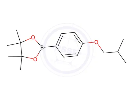Chemical structure of 2-(4-Isobutoxyphenyl)-4,4,5,5-tetramethyl-1,3,2-dioxaborolane