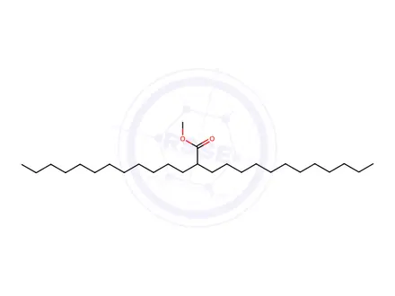 Chemical structure of 2-Dodecyltetradecanoic Acid Methyl Ester