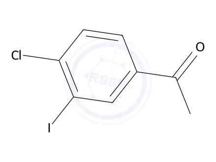 Chemical structure of 1-(4-Chloro-3-iodophenyl)ethanone