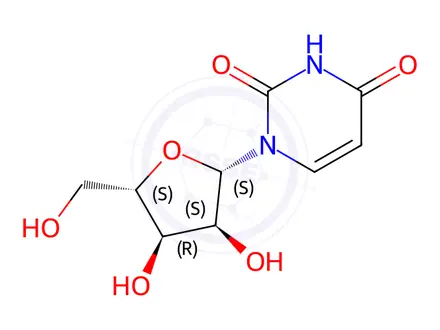Chemical structure of L-Uridine