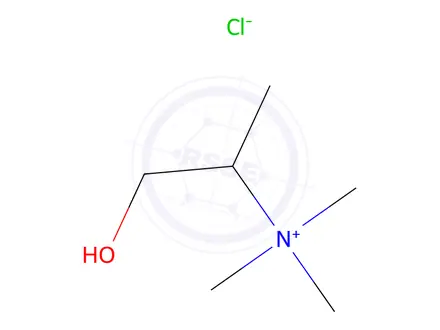 Chemical structure of 1-Hydroxy-N,N,N-trimethylpropan-2-aminium chloride