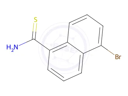 Chemical structure of 5-Bromonaphthalene-1-carbothioamide