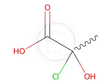 Chemical structure of 2-Chlorolactic acid