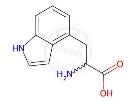 Chemical structure of 2-AMINO-3-(1H-INDOL-4-YL)PROPANOIC ACID