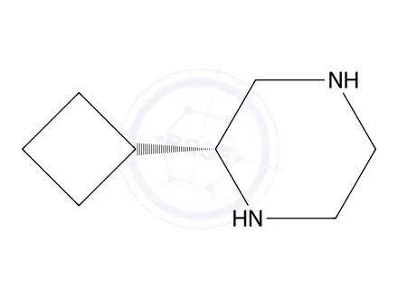 Chemical structure of (R)-2-Cyclobutylpiperazine