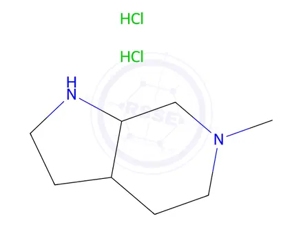 Chemical structure of 6-methyl-octahydro-1H-pyrrolo[2,3-c]pyridine dihydrochloride