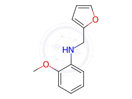 Chemical structure of n-(Furan-2-ylmethyl)-2-methoxyaniline