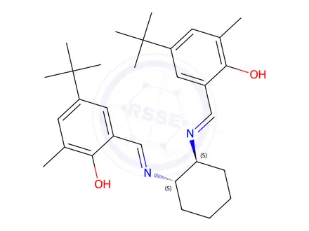 Chemical structure of 6,6'-((1E,1'E)-(((1S,2S)-Cyclohexane-1,2-diyl)bis(azanylylidene))bis(methanylylidene))bis(4-(tert-butyl)-2-methylphenol)