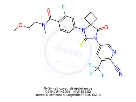 Chemical structure of N-(2-methoxyethyl) Apalutamide