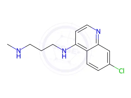 Chemical structure of N1-(7-chloroquinolin-4-yl)-N3-methylpropane-1,3-diamine