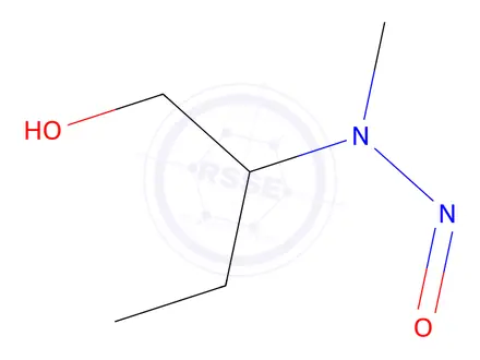 Chemical structure of 2-(Methylnitrosoamino)-1-butanol