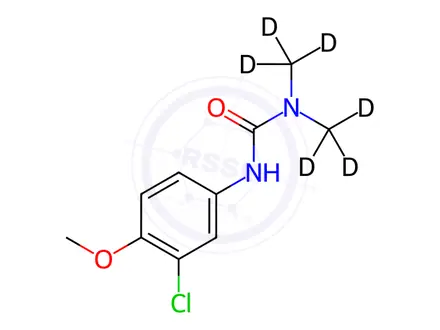 Chemical structure of Metoxuron-d6