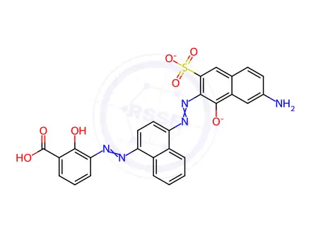 Chemical structure of Direct Black 51