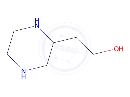 Chemical structure of 2-(piperazin-2-yl)ethan-1-ol