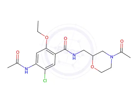 Chemical structure of N,N-Diacetyl Des-4-fluorobenzyl Mosapride